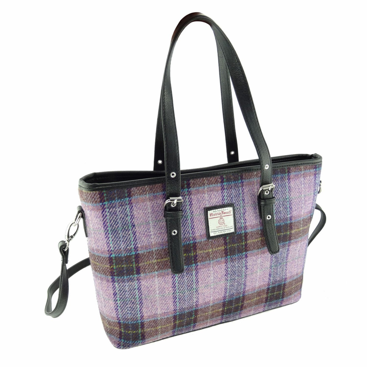 Harris Tweed Spey Tote Handbag with Shoulder Strap - 17 Tweeds Availab ...