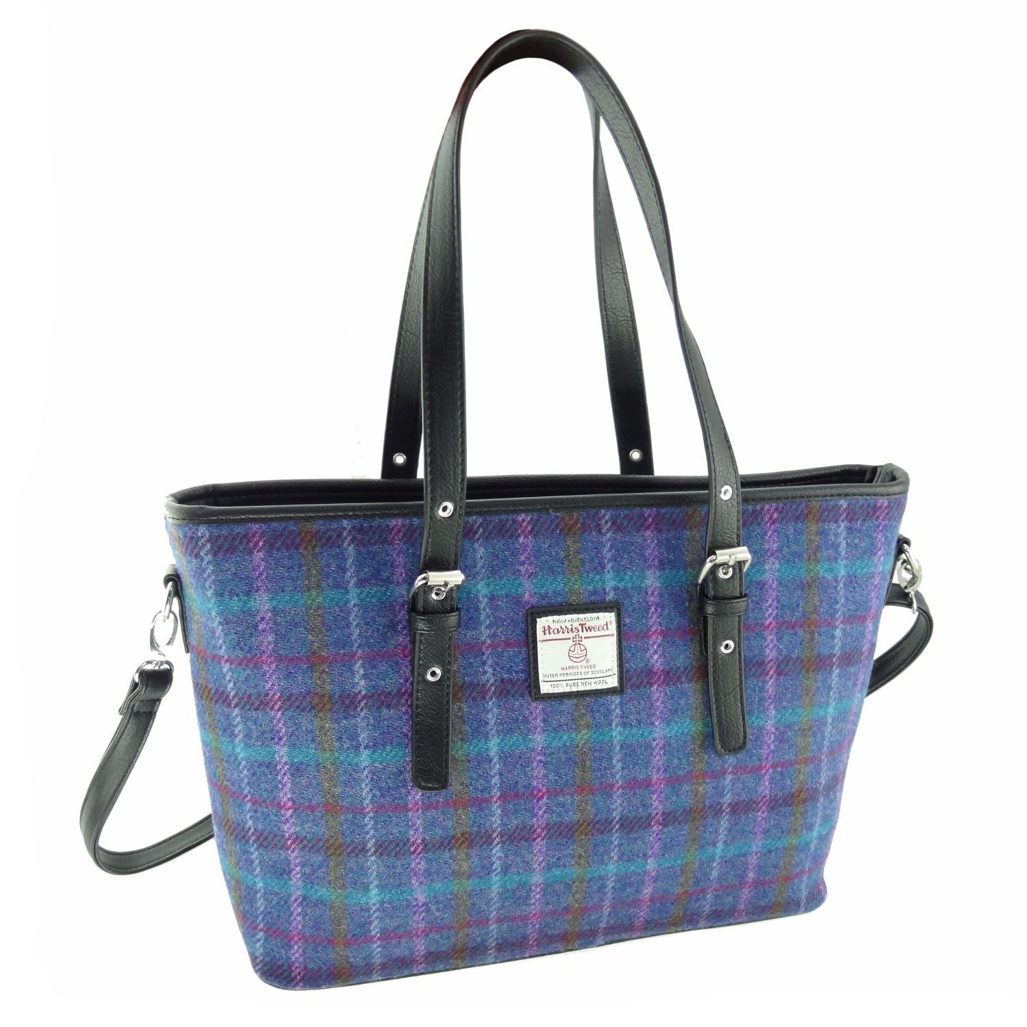 Harris Tweed Spey Tote Handbag with Shoulder Strap - 17 Tweeds Availab ...