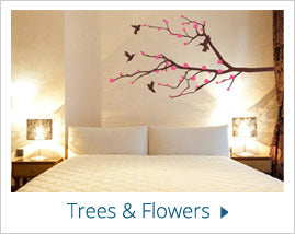 trees and flowers Wall Stickers