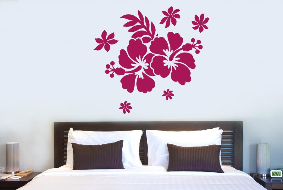 Hibiscus Flower Cut It Out Wall Stickers Uk And Art Decals Cut It Out Wall Stickers