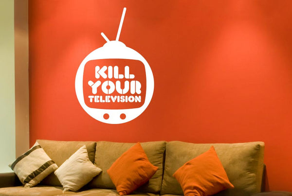 Kill Your Television CUT IT OUT Wall Stickers uk and art decals | CUT ...
