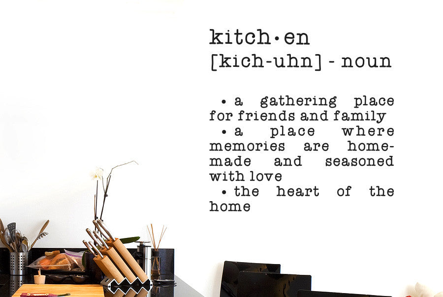 kitchen definition wall decal