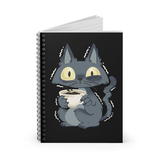 Cats and Books Spiral Notebook – Whiskers & Finch