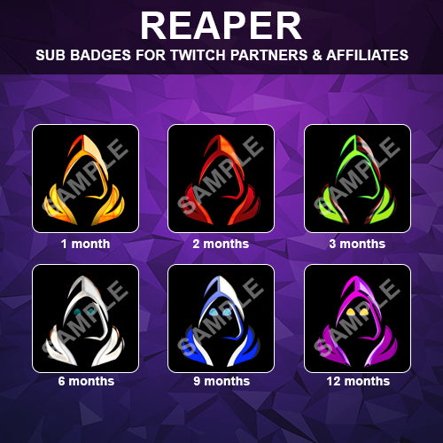 Reaper Twitch Sub Badges