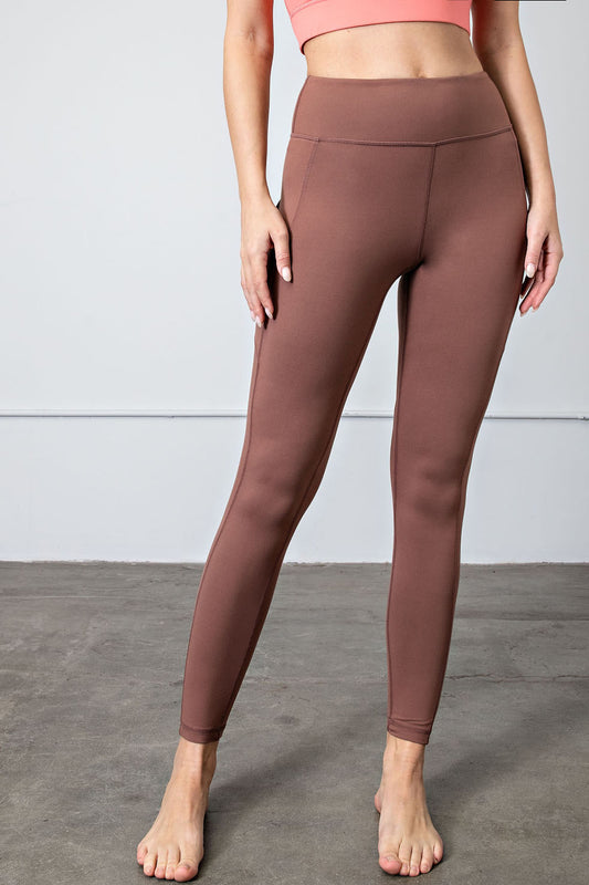 Women's basic Capri leggings brown, 6,95 €