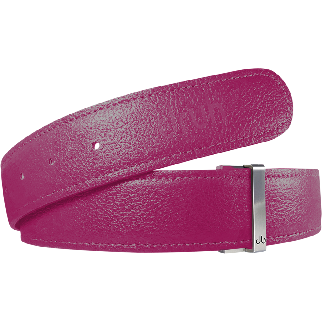 Pink Full Grain Texture Leather Belt | Druh Belts & Buckles Best ...