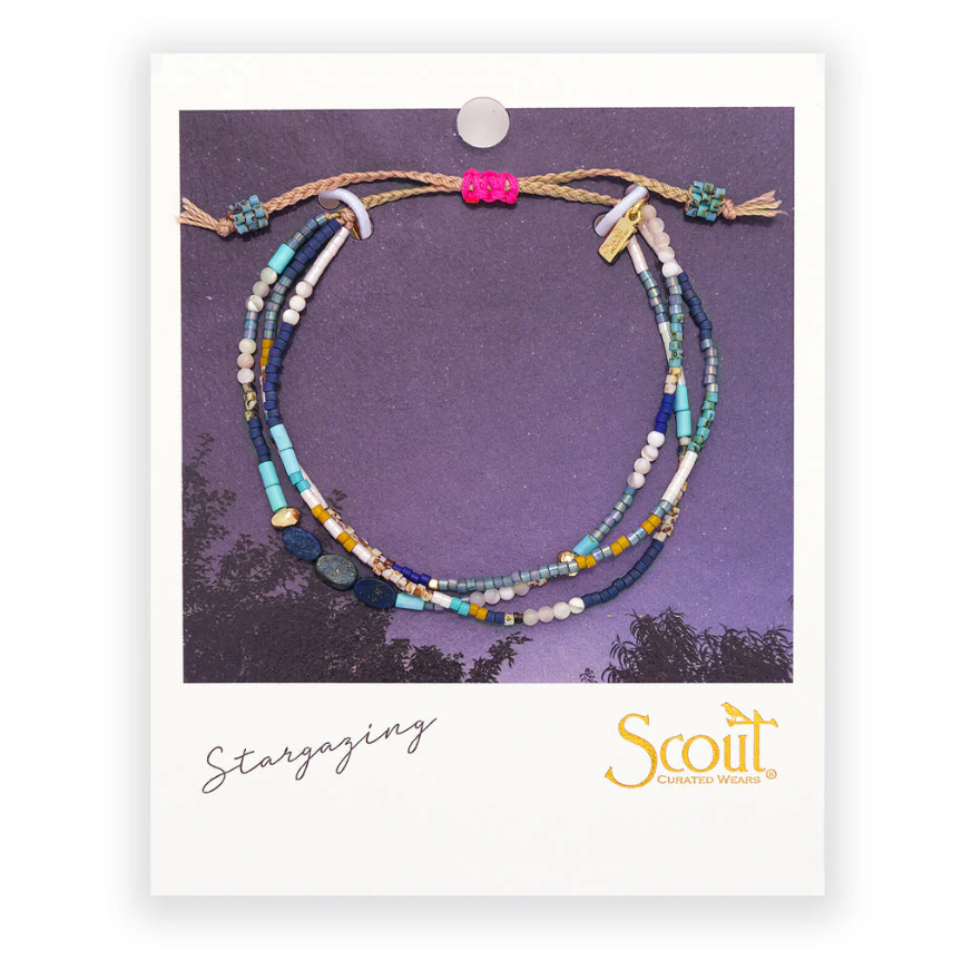 Mixed Media Bracelet - Truth/Lapis/Gold