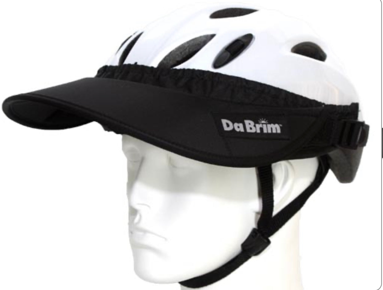 bike helmet with brim