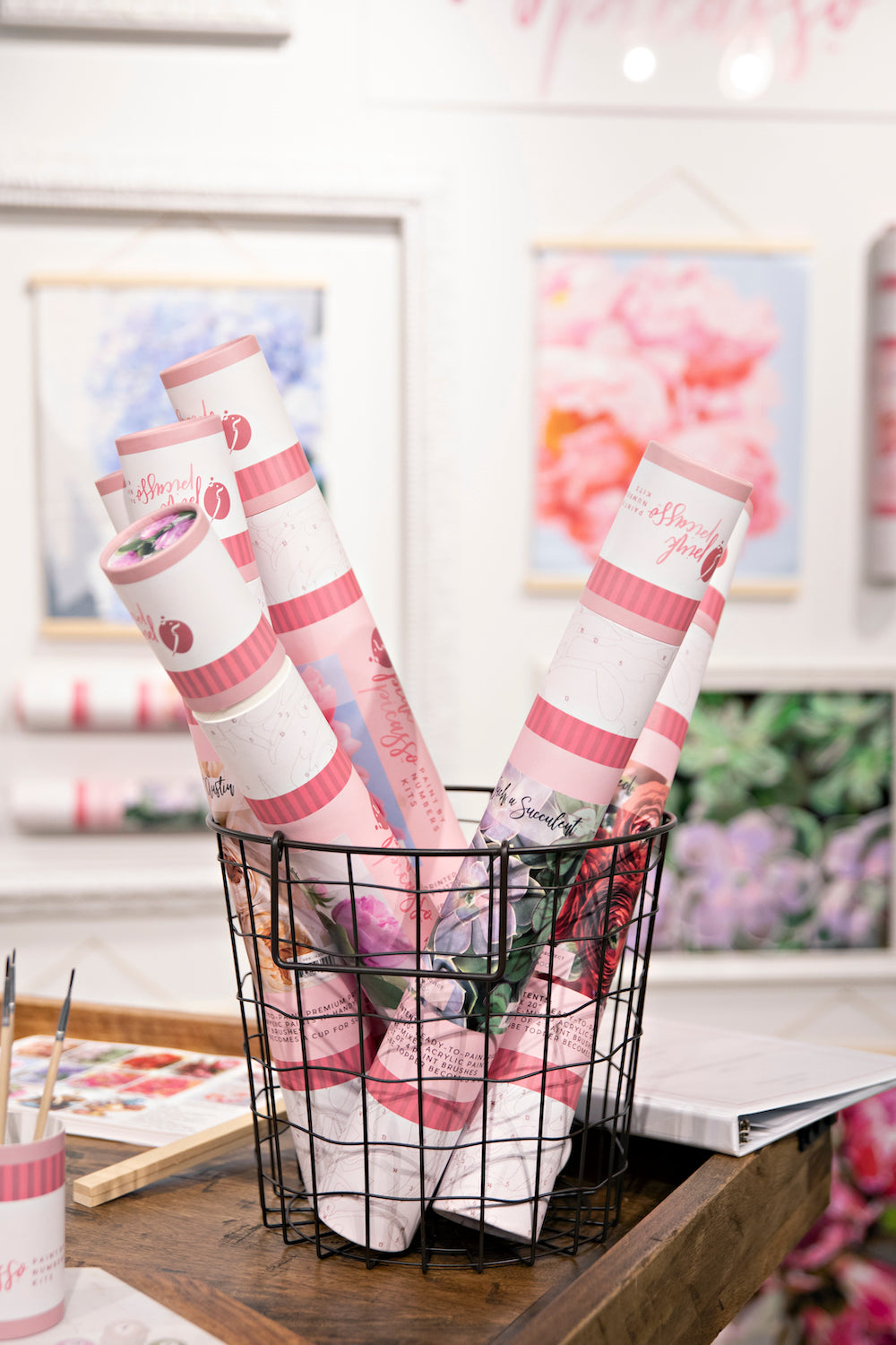 A Great Gift Idea to Help Mom Relax: Stress Less Paint by Number Flowers