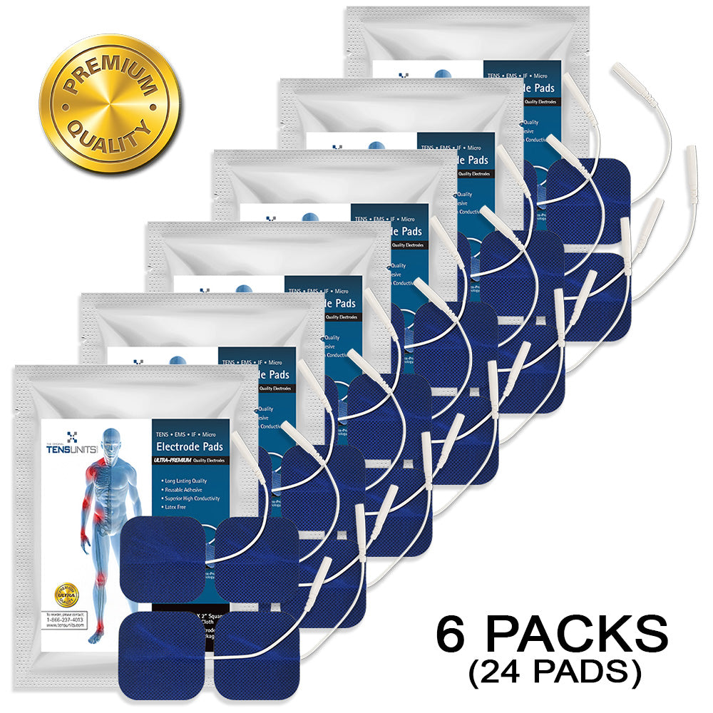 Ultra Premium 2 x 2 Square Blue Electrodes – Tens Units