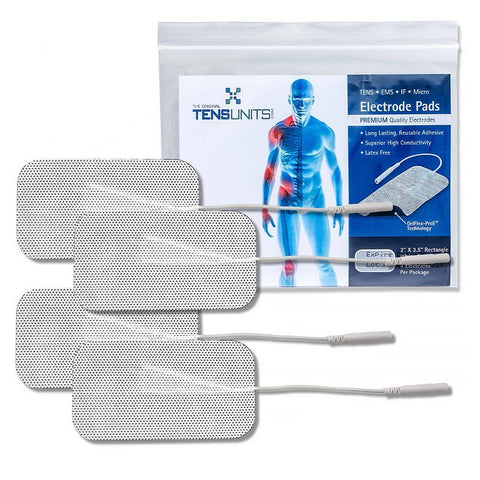 TENS 7000 TENS Pads Replacement, Battery Kit - Includes 16 Premium TENS  Unit Replacement Pads, 4 Lead Wires, 9-Volt Replacement Battery, 1  Electrode