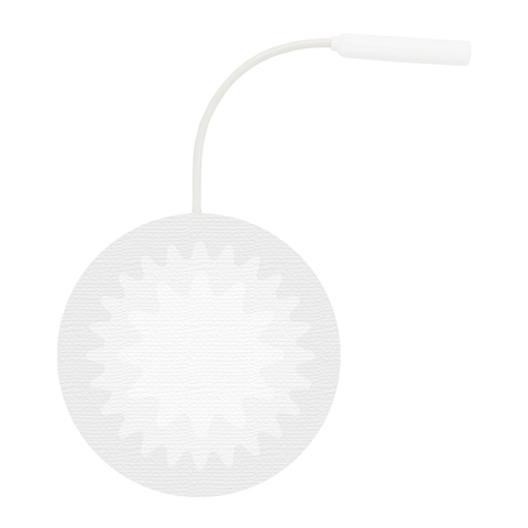 white electrode pad disk 