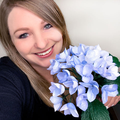 paper hydrangea flower