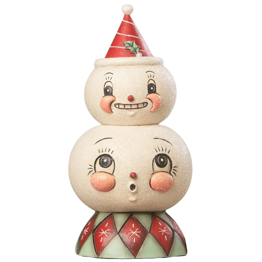 Frosty Finial Stack Container 8"