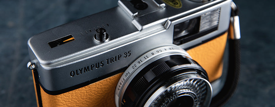 vintage olympus trip 35 camera