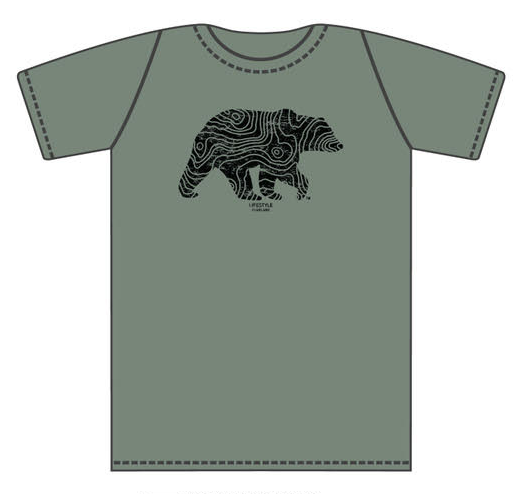 LSO Lifestyle Overland Mama Bear T-Shirt in Dark Grey Small