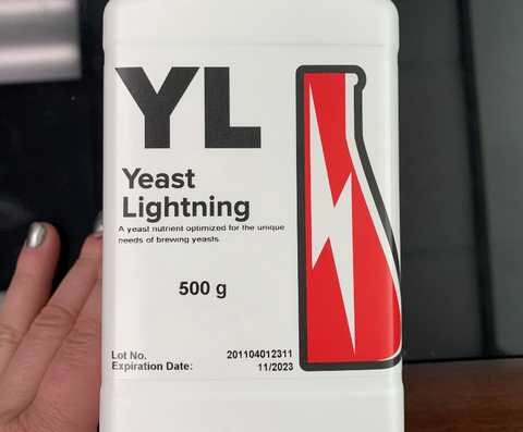Yeast Lightning nutrient bottle