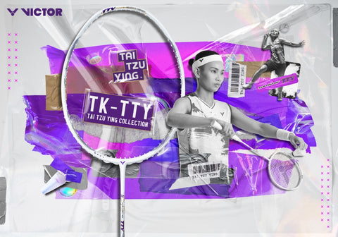 Victor TK-TTY A THRUSTER K Tai Tzu Ying White Badminton Racket