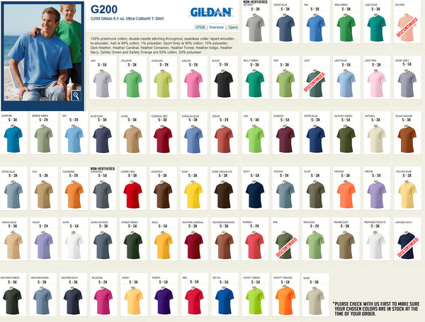 G200 Gildan 6 oz. Ultra Cotton™ T-Shirt