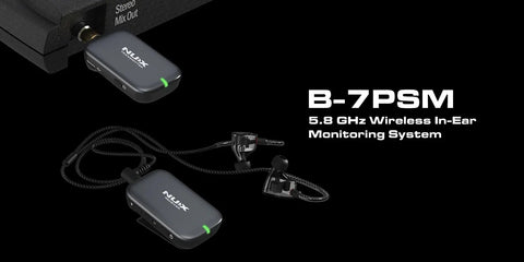 NU-X B7PSM 5.8 GHz Wireless In-Ear Monitoring System