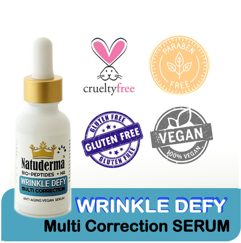 Natuderma Wrinkle Defy Serum, anti-wrinkle serum to use with an electroporation machine.