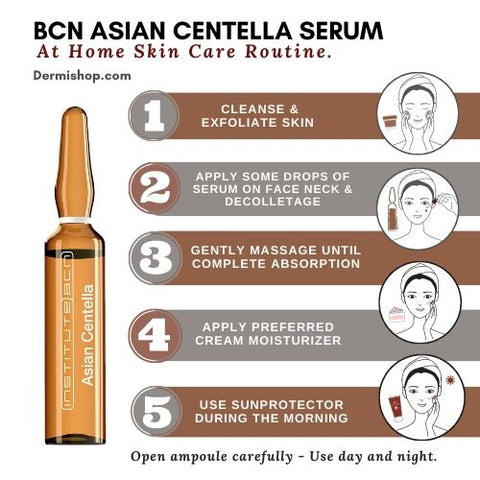 Asian Centella Serum, Institute BCN mesotherapy Serum, Stretch Marks, Anticellulite, Antiaging Microneedling Treatment Serum