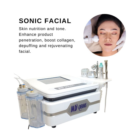 Máquina de hidrodermoabrasión, máquina facial de ultrasonido, la mejor máquina de microdermoabrasión, 5 en 1