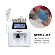 Professional microdermabrasion machine for sale, with multiples function, oxygen facial, microcurrent, jet peel and more.