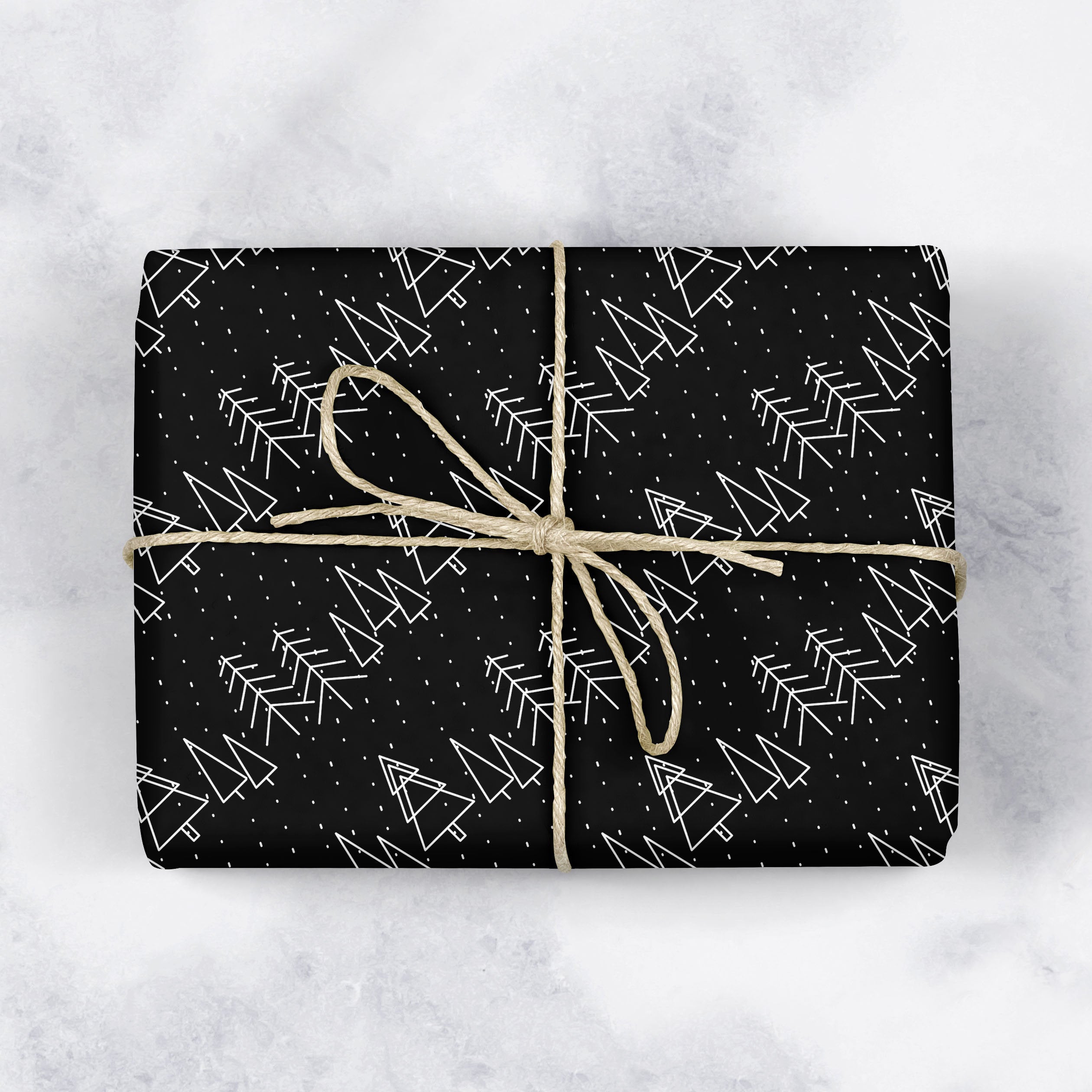 Wholesale BLACK AND WHITE BUFFALO PLAID Gift Wrap (ROLL) for your store -  Faire