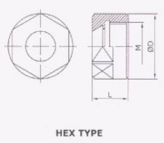 RR Spare Nut for Er collet mini type hex type round type