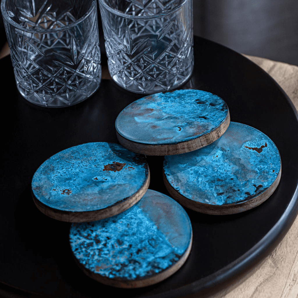 Copper Coaster Set Gold - Empire Copper