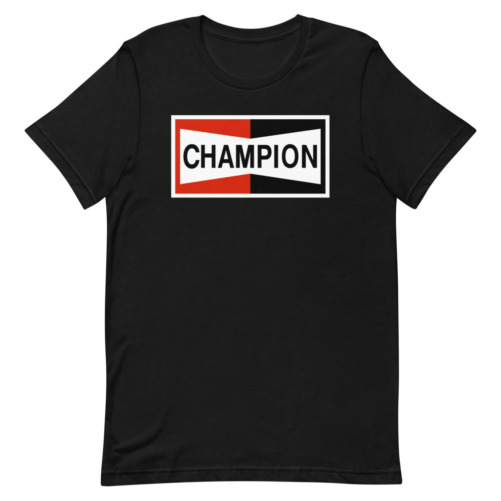 CHAMPION SPARK PLUG - Short-Sleeve Unisex T-Shirt – RACING RETRO