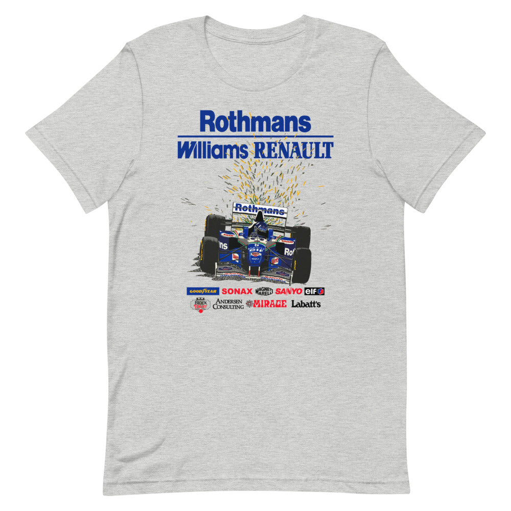 WILLIAMS FW18 - 1996 F1 SEASON (V2) - Short-Sleeve Unisex T-Shirt ...