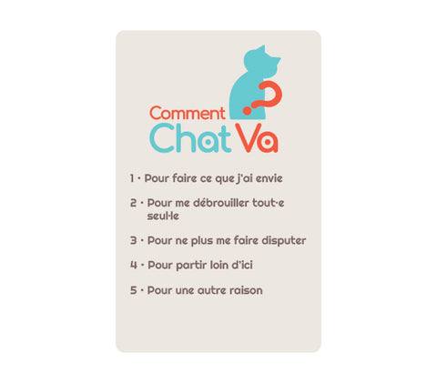 le jeu comment chat va pour dialoguer avec l'enfant