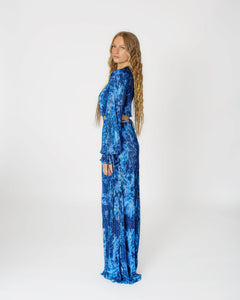 ZINA MAXI DRESS-dark blue