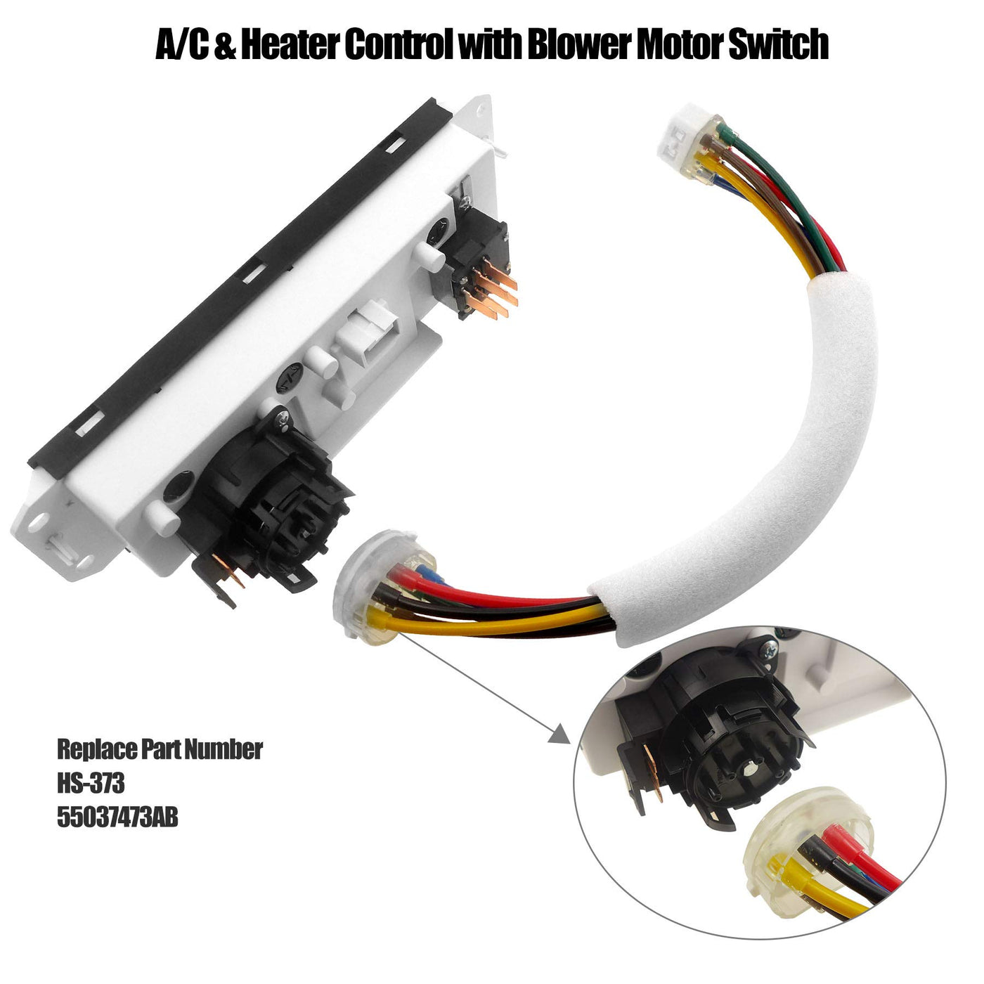 HVAC Climate Control Panel for 99-01 Jeep Wrangler, for 02-04 Jeep TJ  Wrangler Right Hand Drive, Heater Selector Control Switch, Climate Heater  Panel Air Conditioning Control Unit, HS-373 55037473AB | LeoForward  Australia