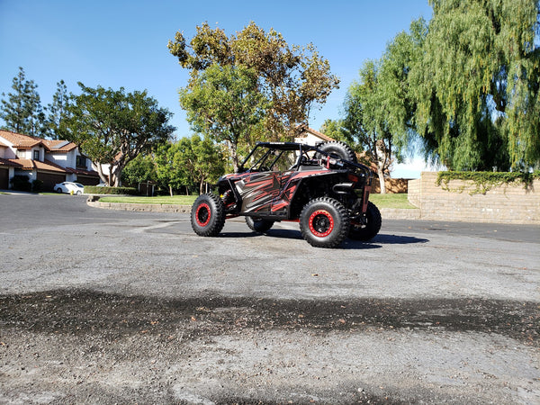 Check out "The Punisher UTV" @oct_tim at the DUB Photoshoot Featuring UTV Speed, Inc., products like the Black Fastback cage with attached rear bumper and much more. 