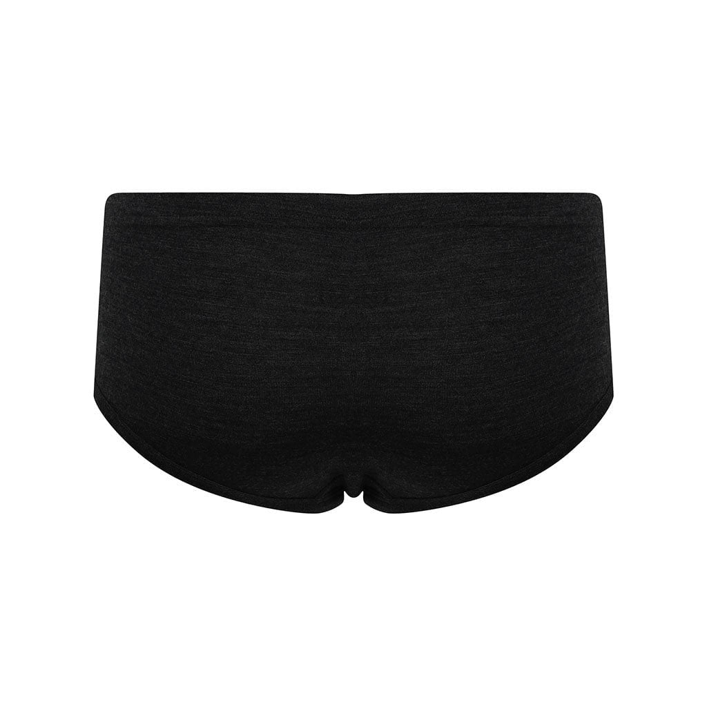 EDZ Merino Wool 200gsm Womens Hipster Briefs Black