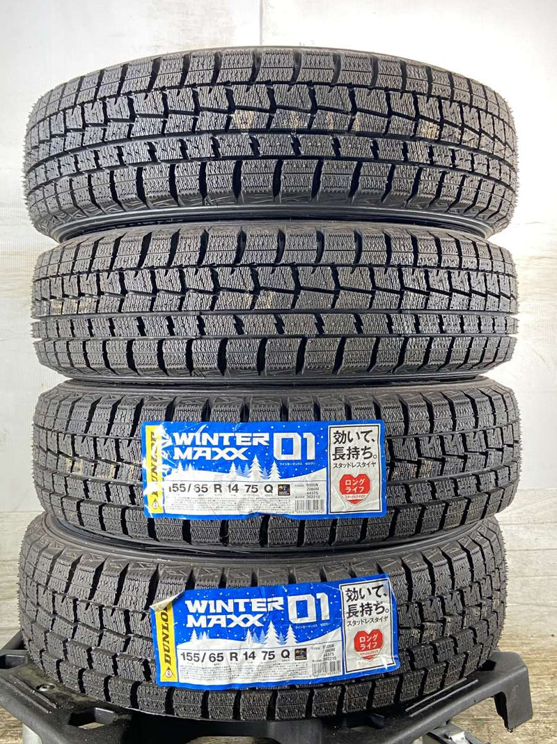 ネルソン14 4／100＋新品スタッドレス 155／65Ｒ１４ ムーヴ タント