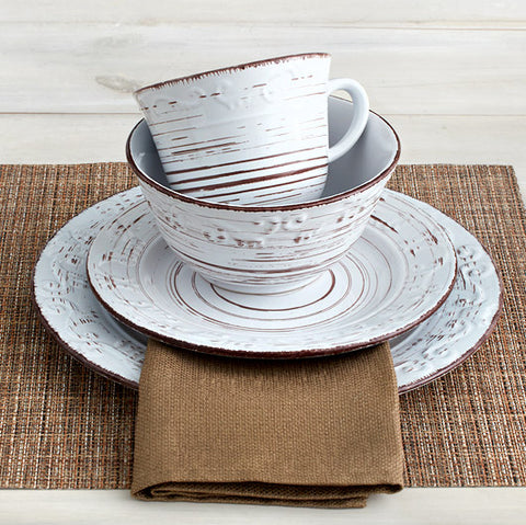 Trellis White Dinnerware