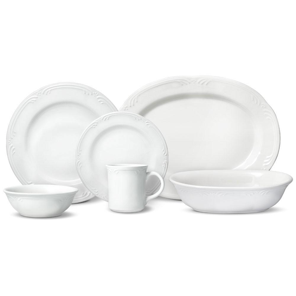 Pfaltzgraff? Filigree Service for 8 with Serveware