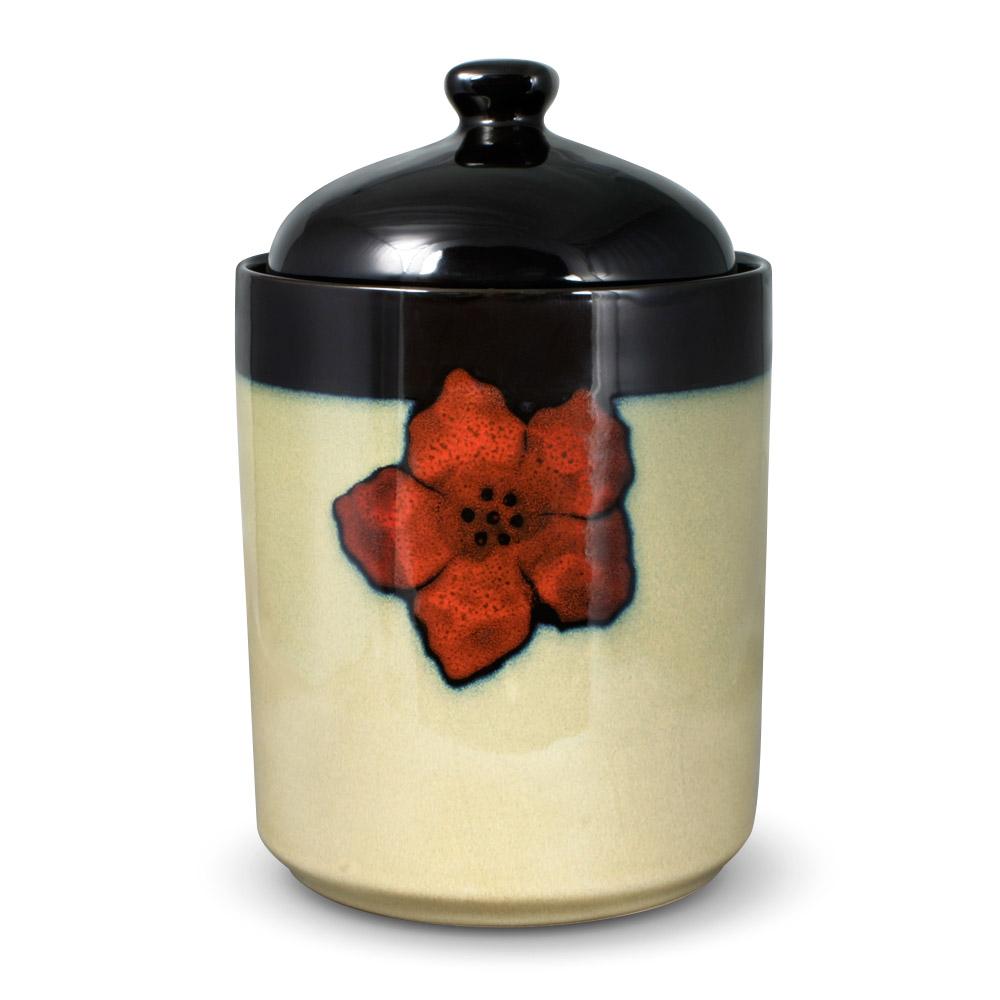 Painted Poppies Large Sealed Canister