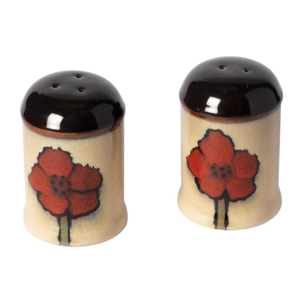 Painted Poppies Salt and Pepper Shakers, great salt and pepper shaker for any table!