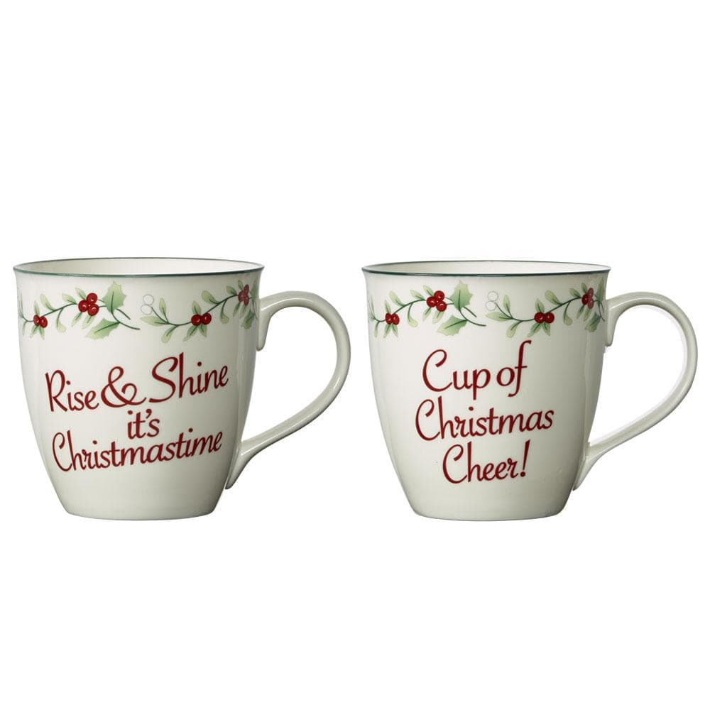 Winterberry® Christmas Cheer Mugs, Set of 2 – Pfaltzgraff