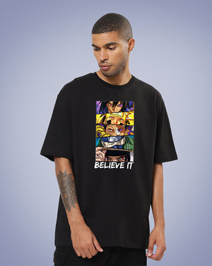 Anime Bad boy - Front-Printed Oversized T-Shirt - Frankly Wearing