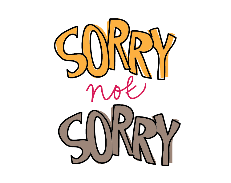 sorry sticker