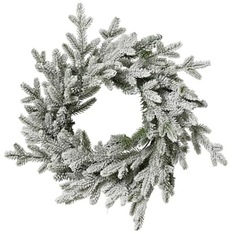 Snowy Norway Wreath for Indoors 80cm | Annie Mo's