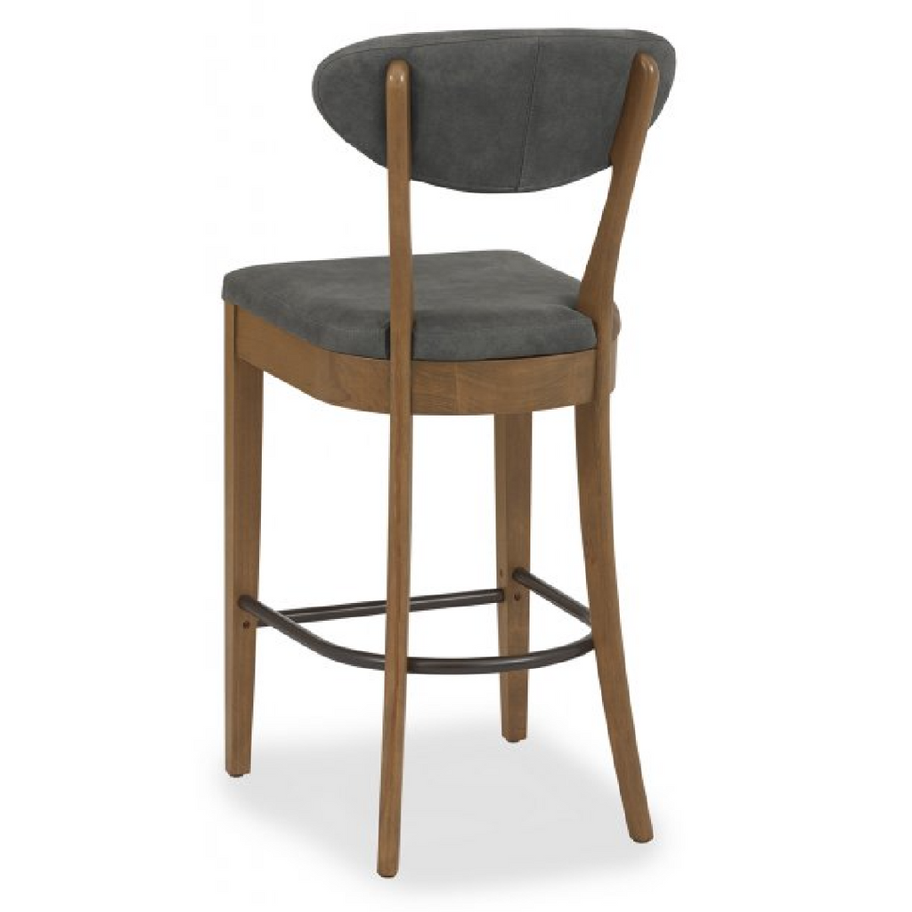 oak upholstered bar stools