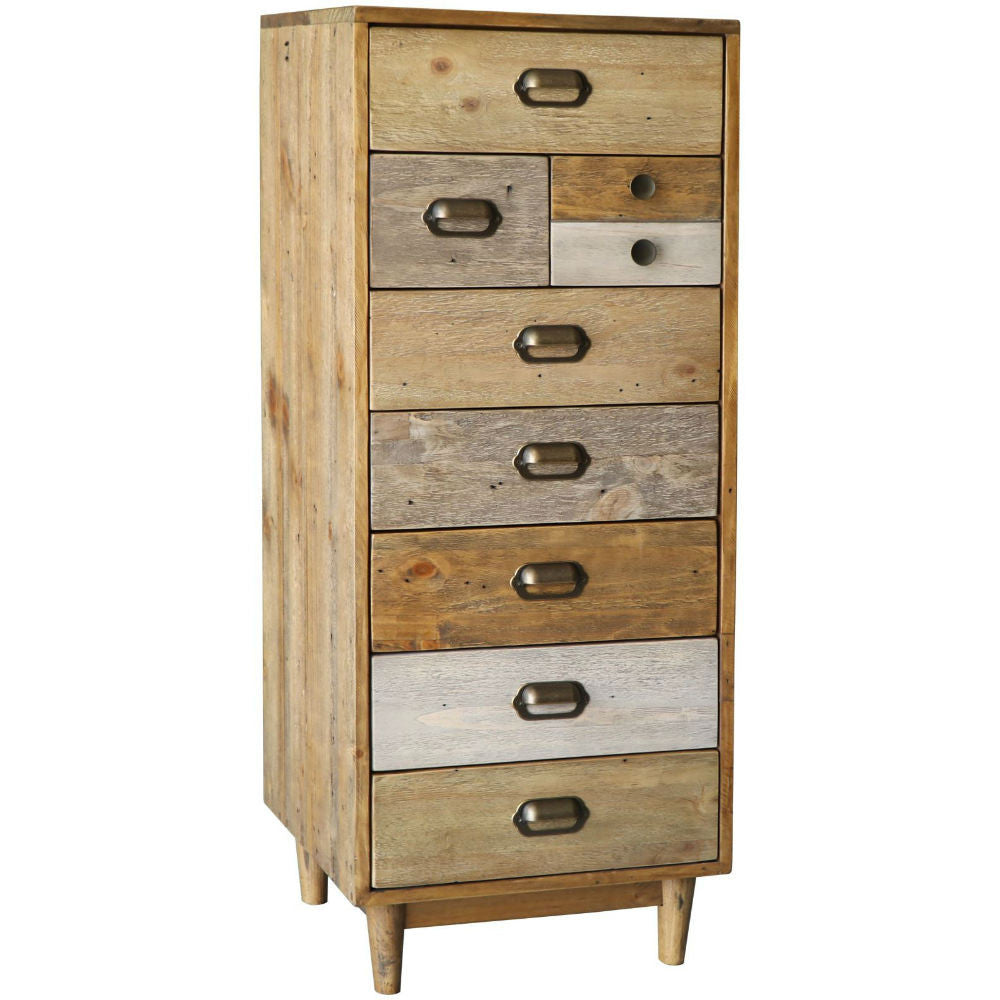 Crieff Reclaimed Pine Tall Wellington Chest Annie Mo S