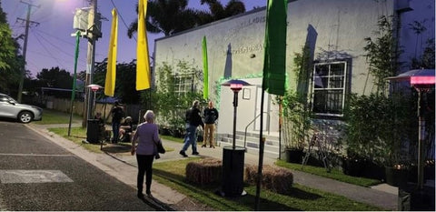 Wardell Hall - hire of plants, banners & Hay Bales to sit